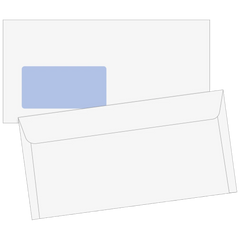 Briefumschläge mit Fenster | DIN lang, weiß, 100 Stück