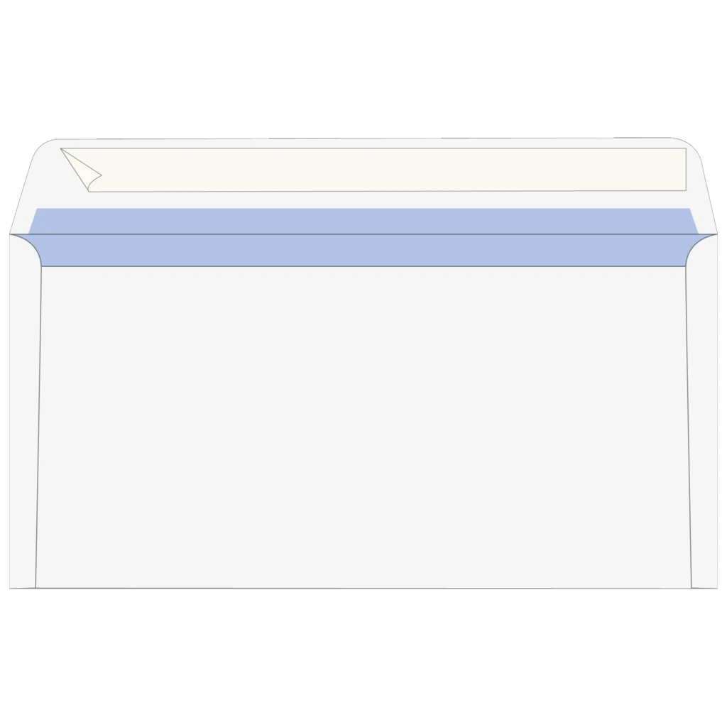Briefumschläge mit Fenster | DIN lang, weiß, 100 Stück