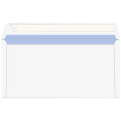 Briefumschläge mit Fenster | DIN lang, weiß, 100 Stück