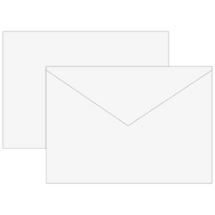 Briefumschläge | 162×114 mm, C6, 75 g/m², weiß, 25 Stück