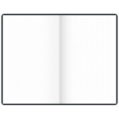 Notizbuch Premium „Neon“ | A5, punktiert, neongrün/schwarz
