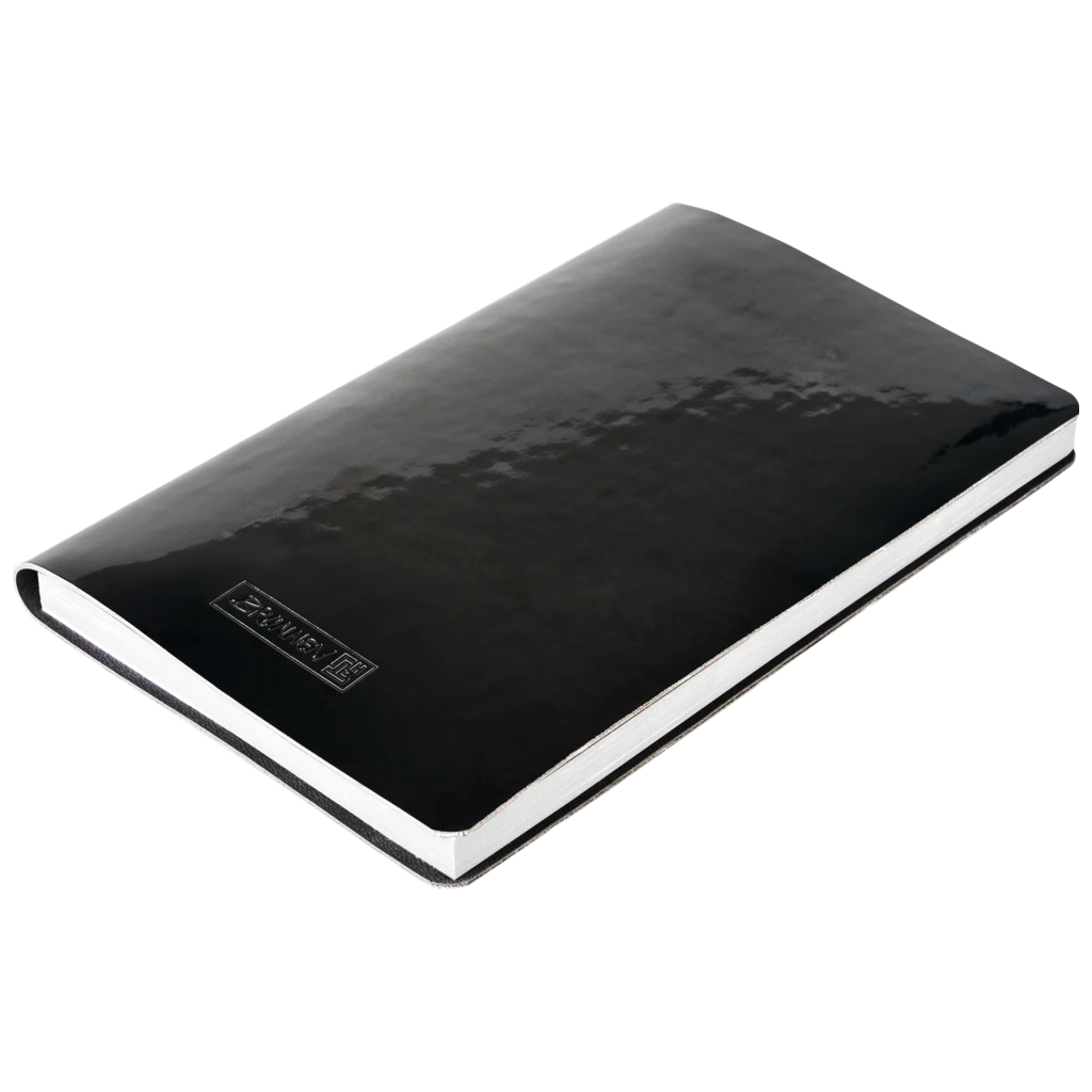 Notizbuch Premium Flexibook „Lack“ | A5, punktiert, schwarz