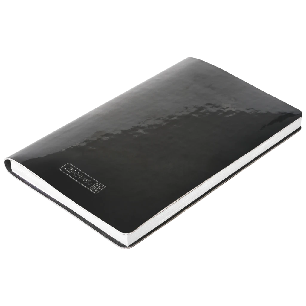 Notizbuch Premium Flexibook „Lack“ | A5, punktiert, schwarz