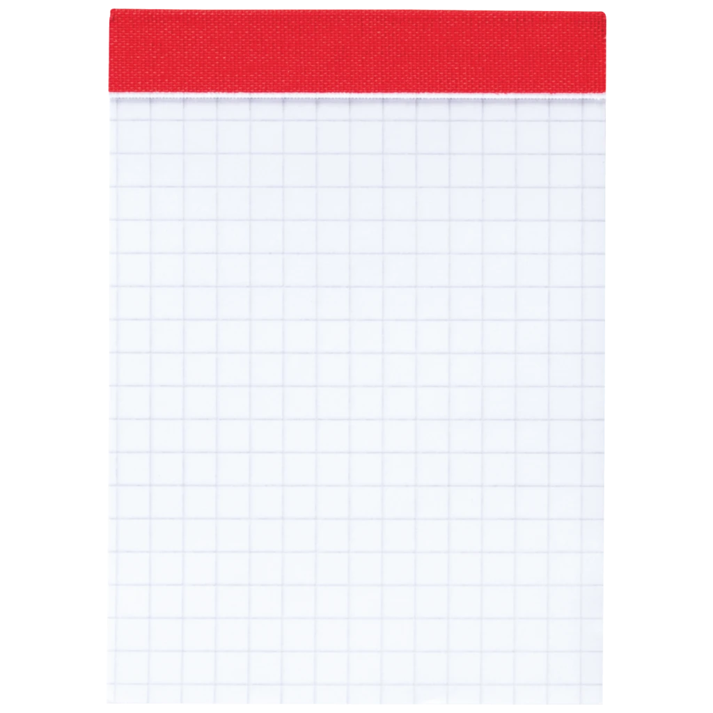Notizblock | A7, kariert, 50 Blatt, rot
