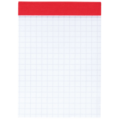 Notizblock | A7, kariert, 50 Blatt, rot