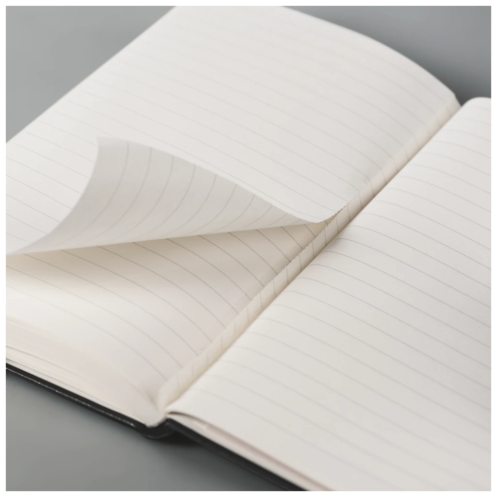 Notizbuch Kompagnon Klassik | A6, unliniert, Gummizugverschluss, schwarz