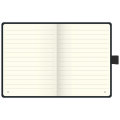 Notizbuch Kompagnon Klassik | A6, liniert, Gummizugverschluss, schwarz