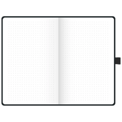 Notizbuch Premium Kompagnon „Nature“ | A5, punktiert, Gummizugverschluss, braun