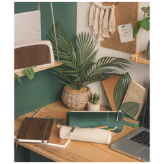 Notizbuch Premium Kompagnon „Nature“ | A5, punktiert, Gummizugverschluss, braun