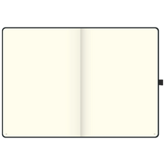 Notizbuch Kompagnon Klassik | A4, unliniert, Gummizugverschluss, schwarz