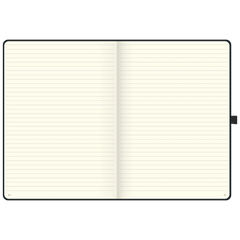 Notizbuch Kompagnon Klassik | A4, liniert, Gummizugverschluss, schwarz