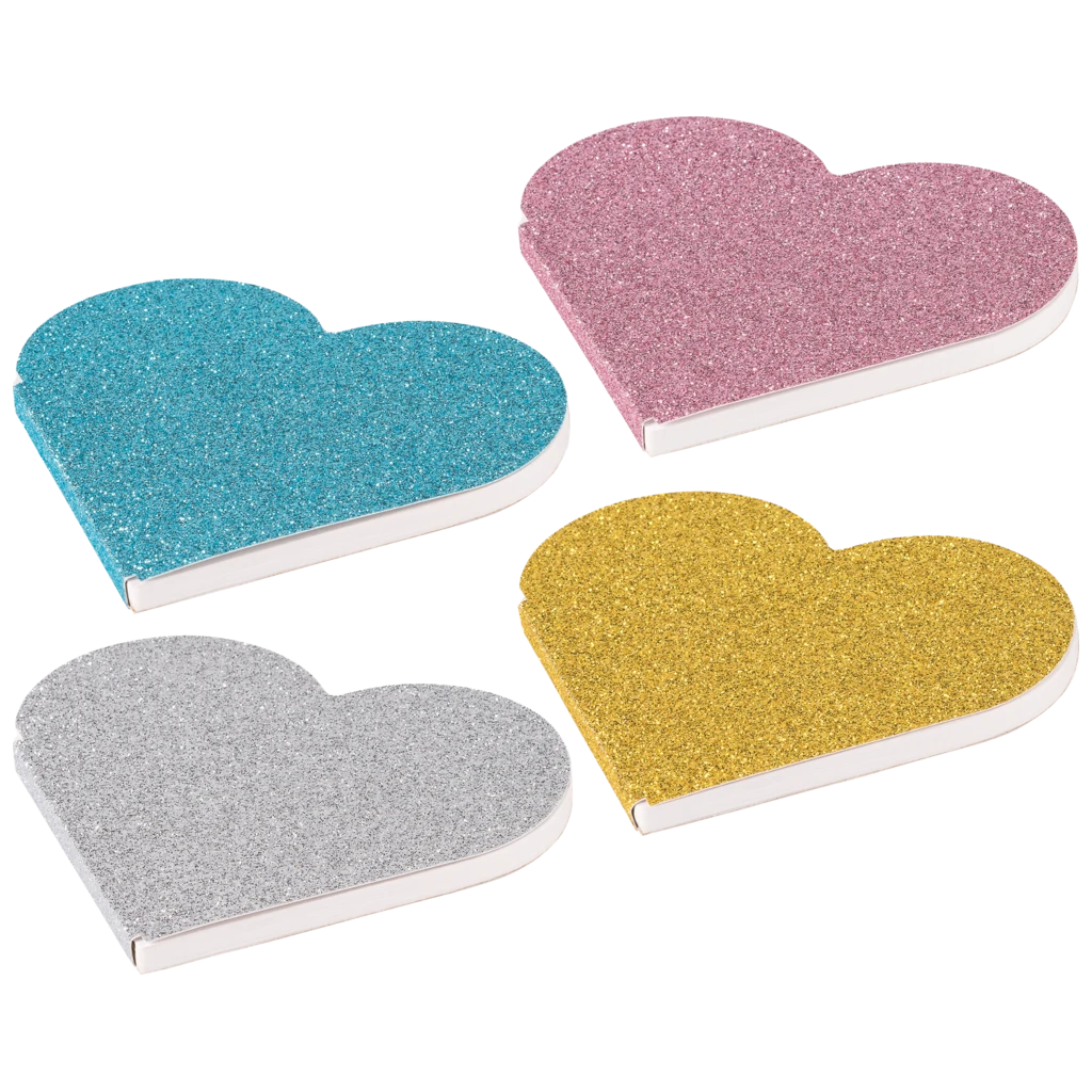 Effektblock „Glitzer“ | unliniert, 50 Blatt, sortiert