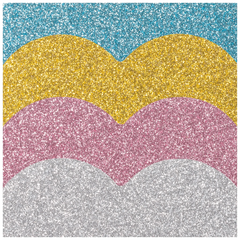 Effektblock „Glitzer“ | unliniert, 50 Blatt, sortiert