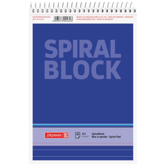 Spiralnotizblock | A5, liniert, 50 Blatt, blau