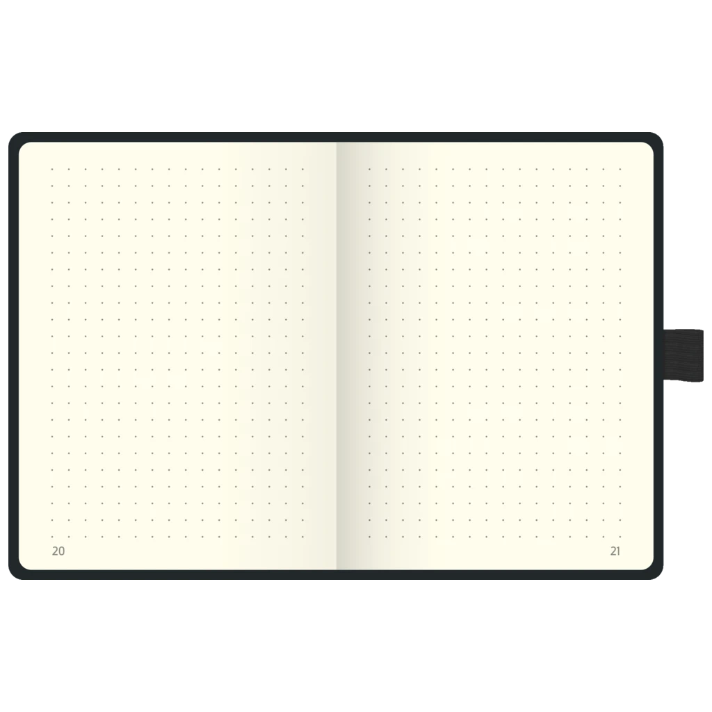 Notizbuch Kompagnon Metallic | A6, punktiert, Gummizugverschluss, roségold