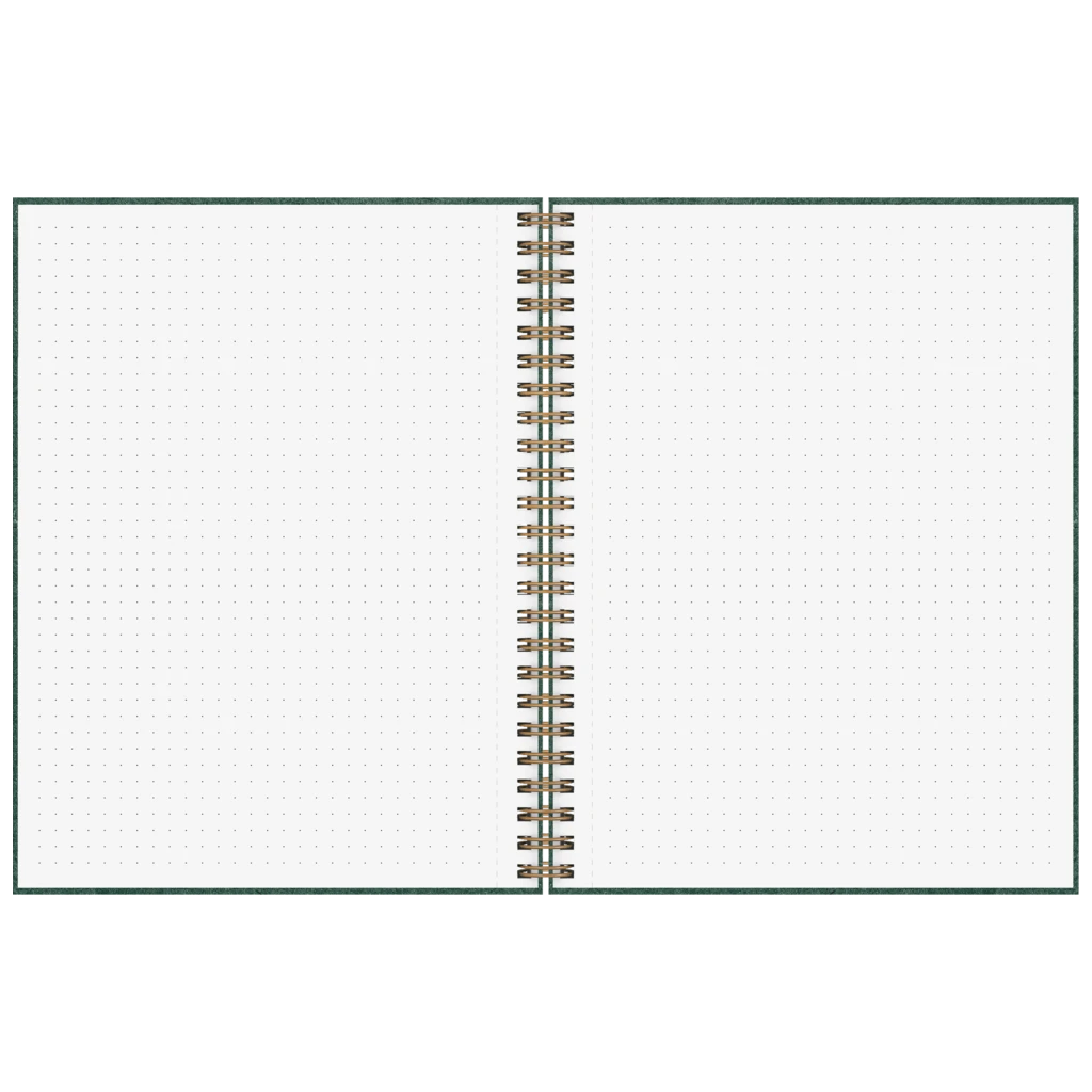 Notizbuch Premium Wire | A5, punktiert, forest green