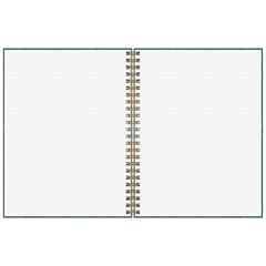 Notizbuch Premium Wire | A5, punktiert, forest green