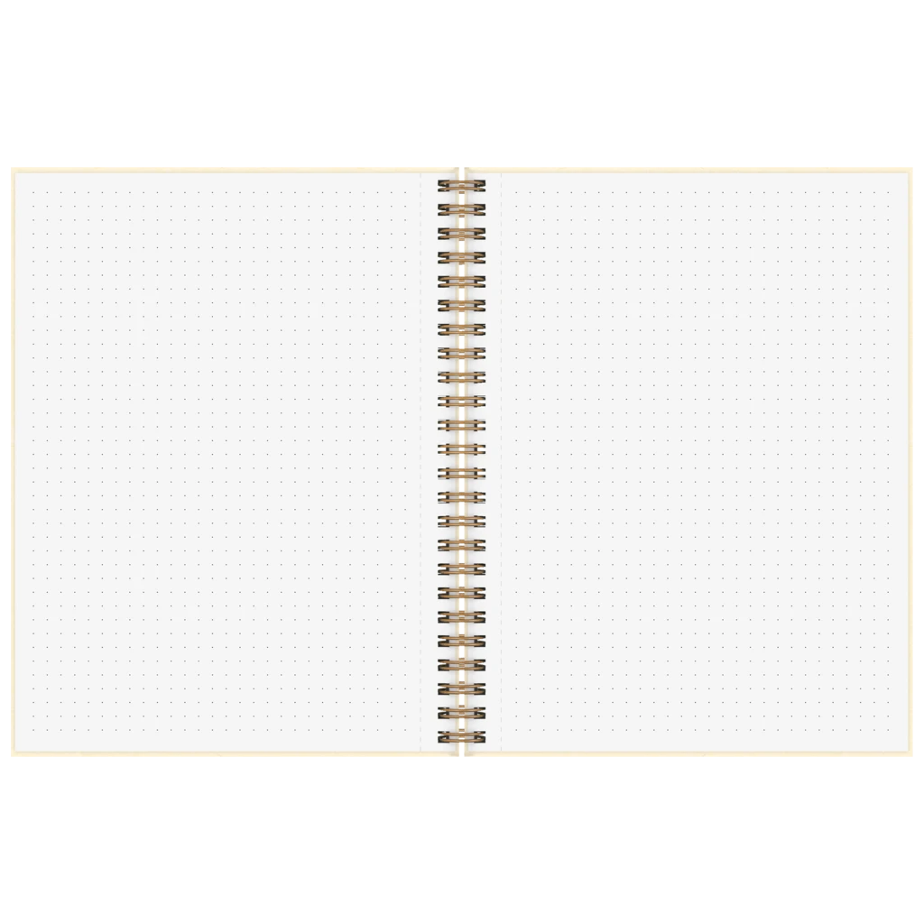 Notizbuch Premium Wire | A5, punktiert, sand