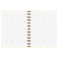 Notizbuch Premium Wire | A5, punktiert, sand