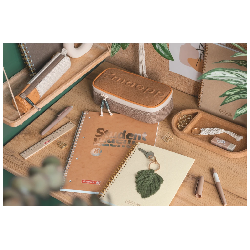 Notizbuch Premium Wire | A5, punktiert, sand