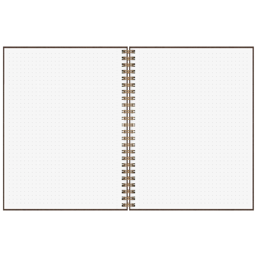Notizbuch Premium Wire | A5, punktiert, chocolate
