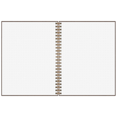 Notizbuch Premium Wire | A5, punktiert, chocolate