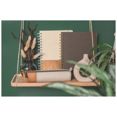 Notizbuch Premium Wire | A5, punktiert, chocolate