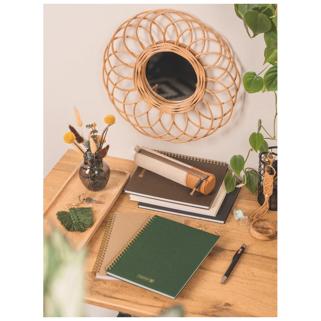 Notizbuch Premium Wire | A5, punktiert, chocolate