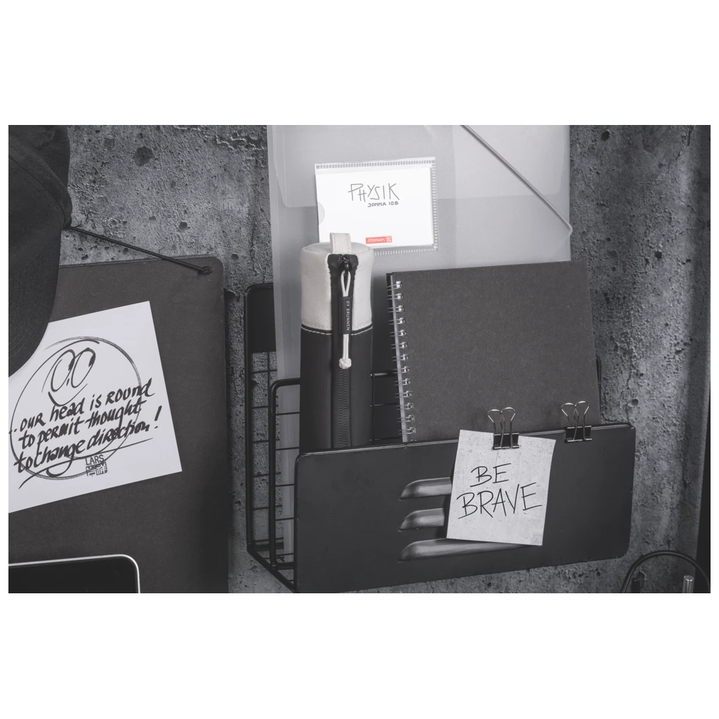 Notizbuch Premium Wire | A5, punktiert, schwarz