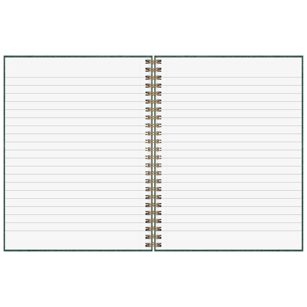 Notizbuch Premium Wire | A5, liniert, forest green