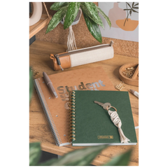 Notizbuch Premium Wire | A5, liniert, forest green