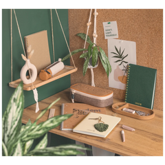 Notizbuch Premium Wire | A5, liniert, forest green