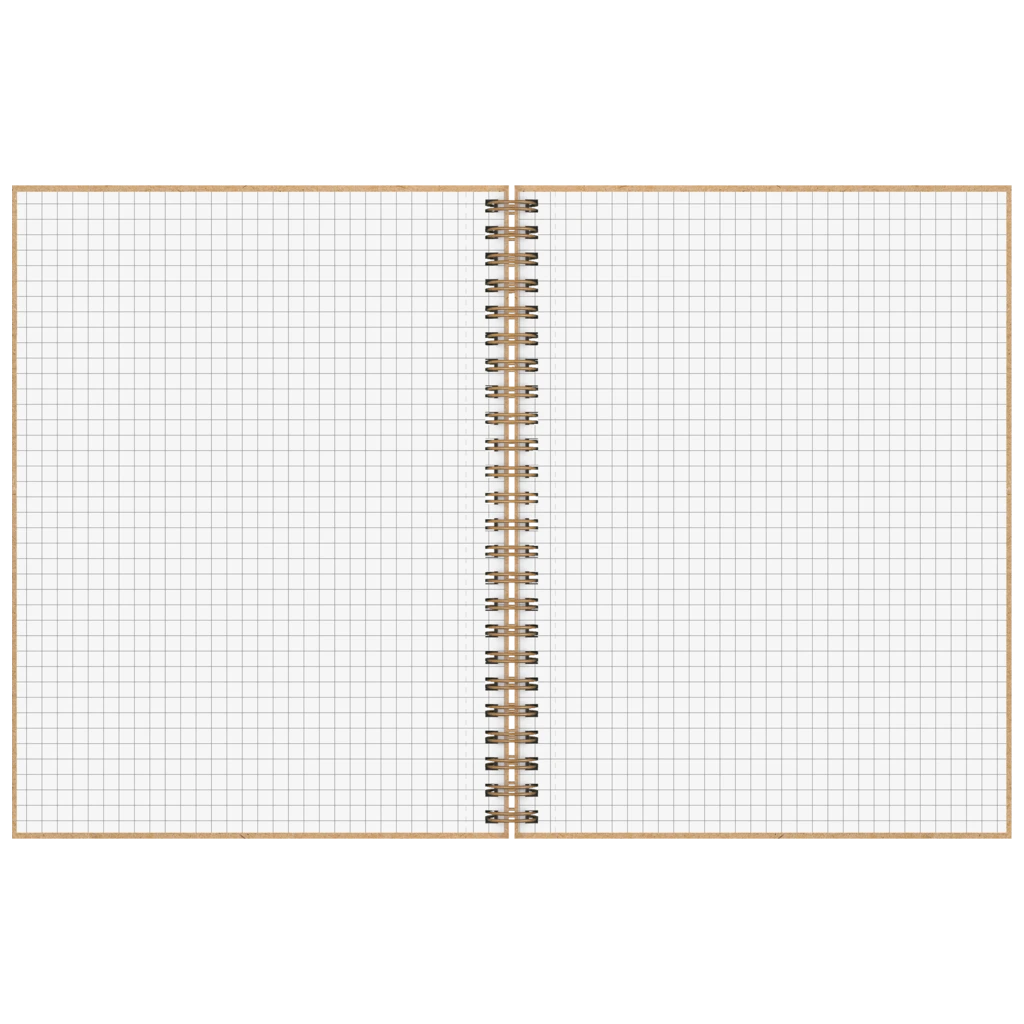 Notizbuch Premium Wire | A5, kariert, caramel