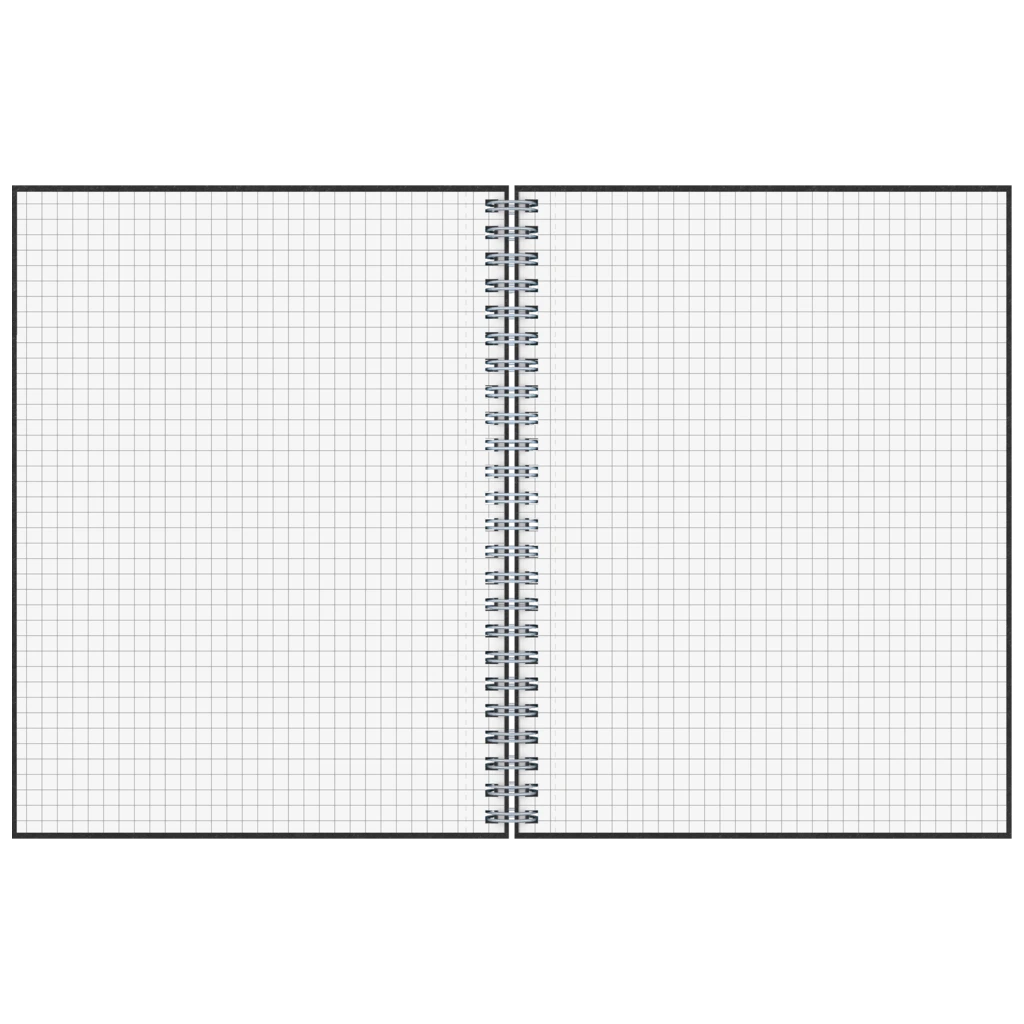 Notizbuch Premium Wire | A5, kariert, schwarz