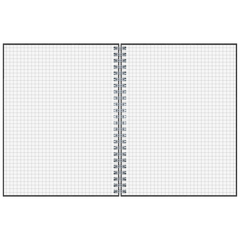 Notizbuch Premium Wire | A5, kariert, schwarz