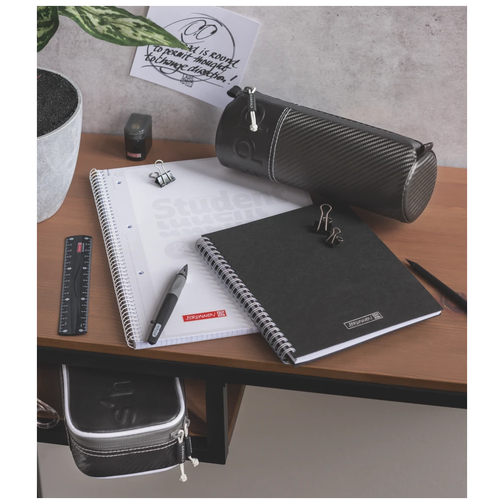 Notizbuch Premium Wire | A5, kariert, schwarz