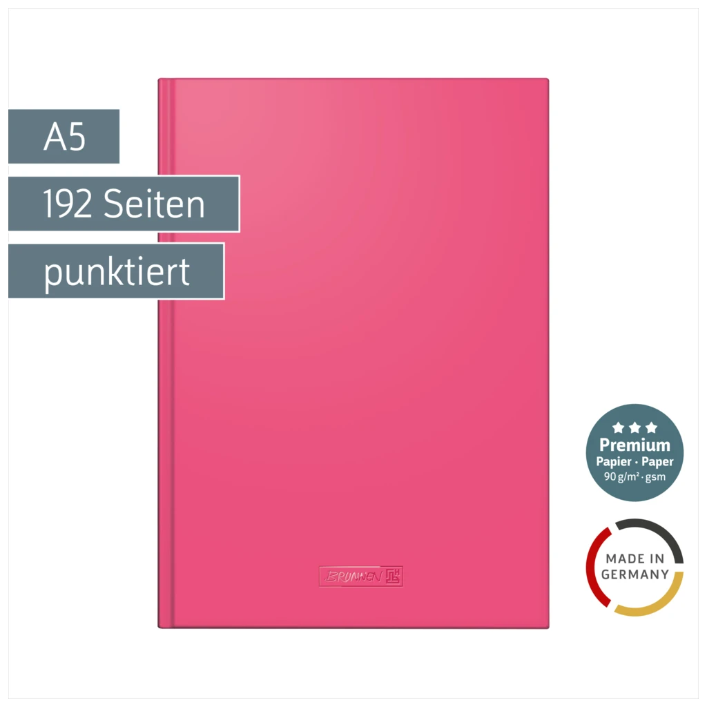 Notizbuch Premium Colour Line | A5, punktiert, tulip