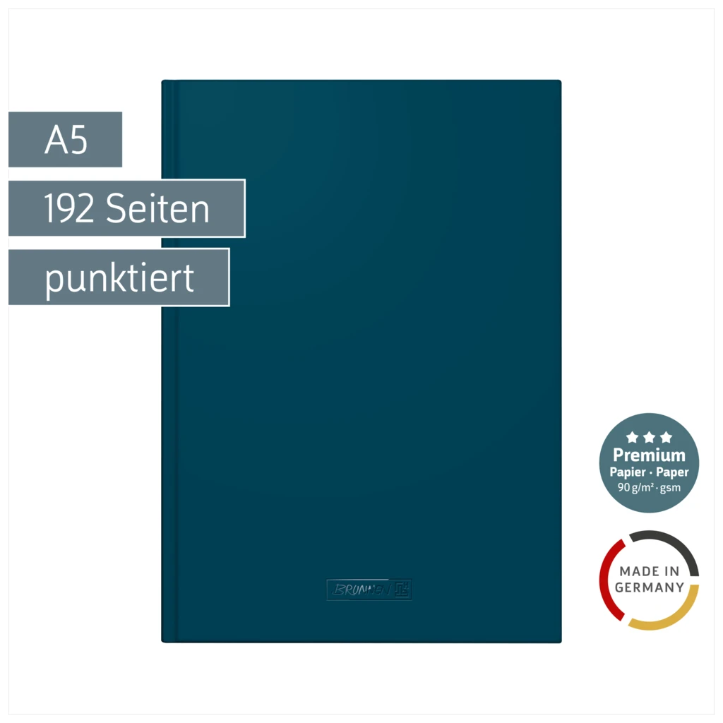 Notizbuch Premium Colour Line | A5, punktiert, denim