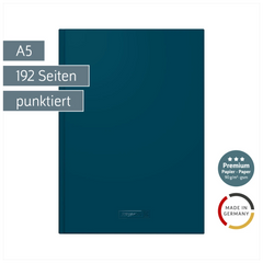 Notizbuch Premium Colour Line | A5, punktiert, denim