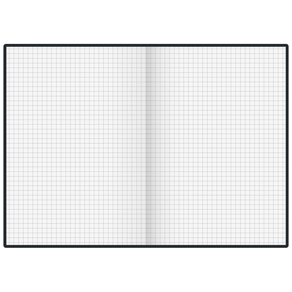 Notizbuch Premium Colour Line | A5, kariert, onyx