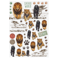 Freundebuch Safari World | 16,5×20 cm, 80 Seiten, braun