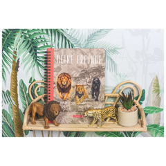 Freundebuch Safari World | 16,5×20 cm, 80 Seiten, braun