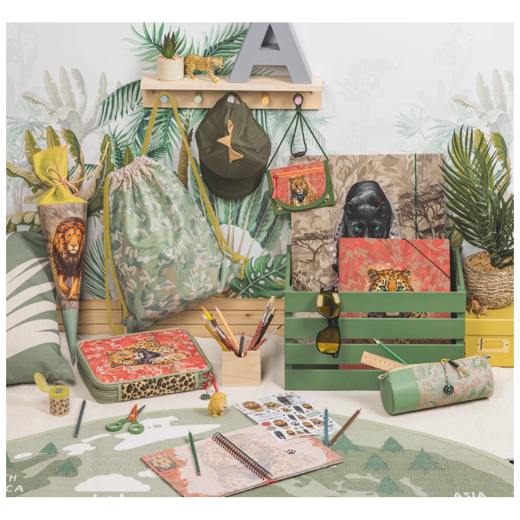 Freundebuch Safari World | 16,5×20 cm, 80 Seiten, braun