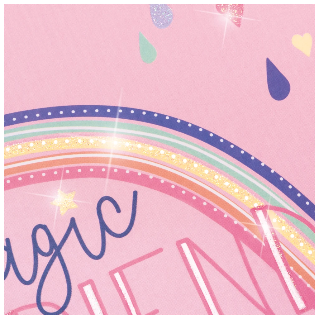Freundebuch Magic Rainbow | 16,5×20 cm, 80 Seiten, rosa