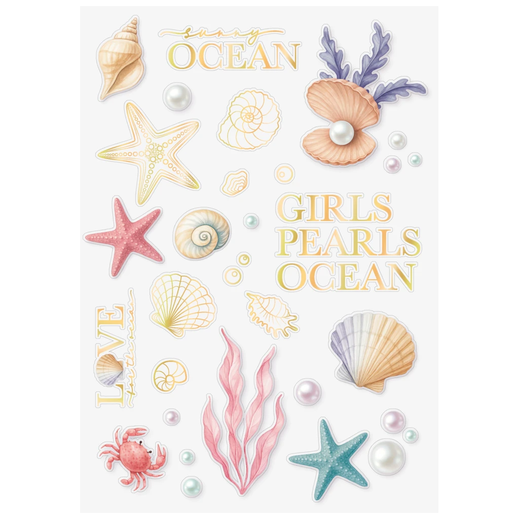 Freundebuch Sunny Ocean | 16×21 cm, 80 Seiten, mehrfarbig, pastell
