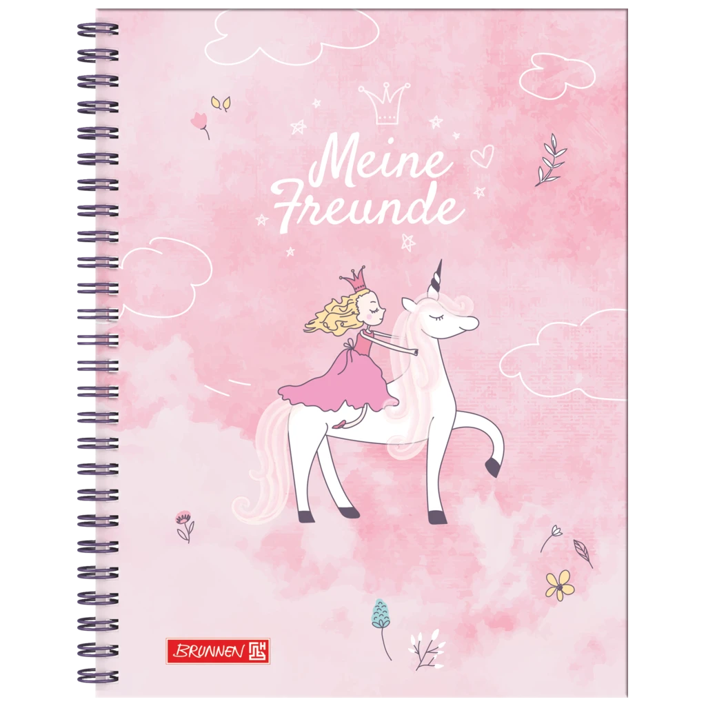 Freundebuch Unicorn Princess | 165×200 cm, 80 Seiten, rosa
