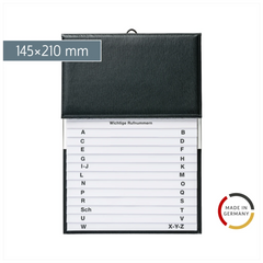 Telefon-Schuppenregister | 145×210 mm, schwarz