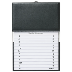 Telefon-Schuppenregister | 145×210 mm, schwarz