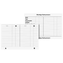 Ersatzregister | weiß
