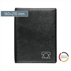 Telefonringbuch | A5, 4-Ring-Reißmechanik, schwarz